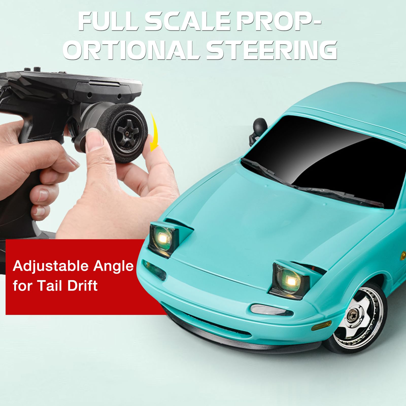 Amazon.com: 1/18 RC Drift Car, LD1804 Mini Mazda MX-5 Remote